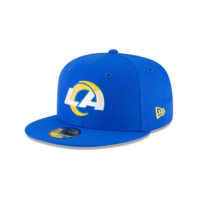 NFL Los Angeles Rams Basic 59Fifty Fitted (QKQ4017) - Blue New Era Caps